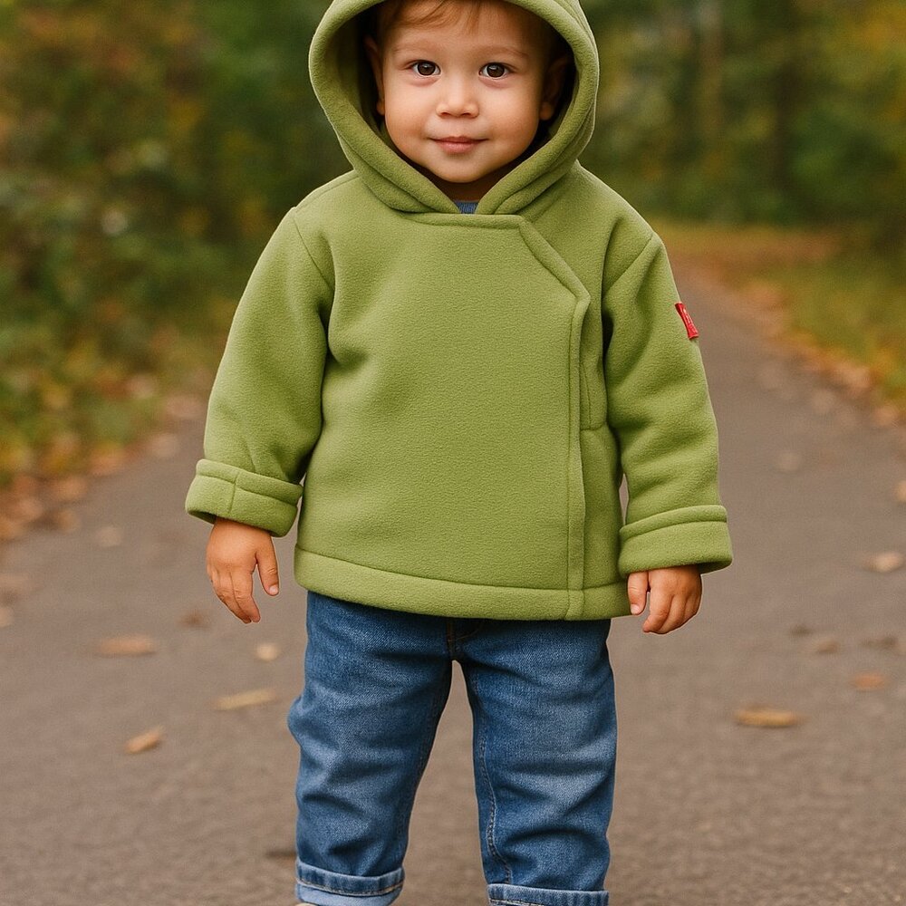 NWT American Widgeon Polartec® Classic 300 Hooded Fleece Jacket - Olive Green